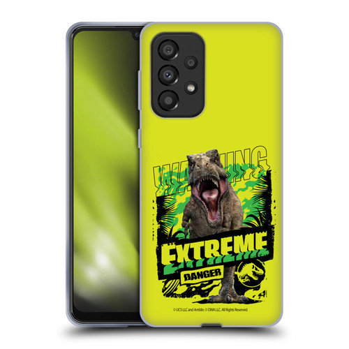 Jurassic World: Camp Cretaceous Dinosaur Graphics Extreme Danger Soft Gel Case for Samsung Galaxy A33 5G (2022)