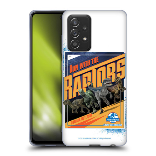 Jurassic World: Camp Cretaceous Dinosaur Graphics Run Soft Gel Case for Samsung Galaxy A52 / A52s / 5G (2021)