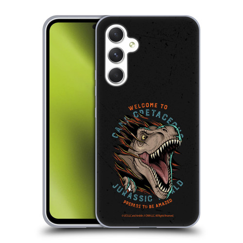 Jurassic World: Camp Cretaceous Dinosaur Graphics Welcome Soft Gel Case for Samsung Galaxy A54 5G