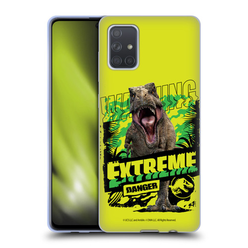 Jurassic World: Camp Cretaceous Dinosaur Graphics Extreme Danger Soft Gel Case for Samsung Galaxy A71 (2019)