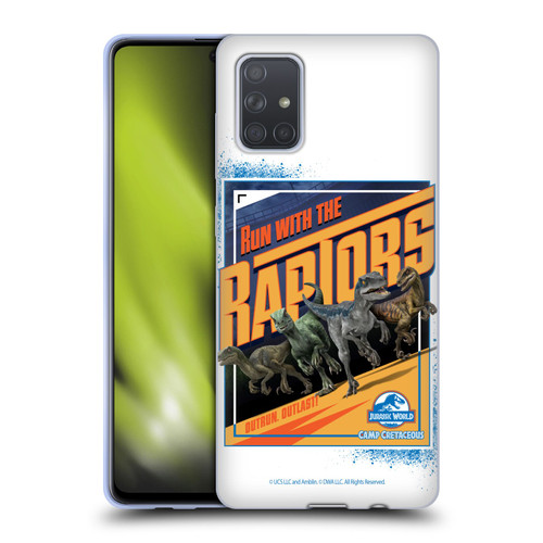 Jurassic World: Camp Cretaceous Dinosaur Graphics Run Soft Gel Case for Samsung Galaxy A71 (2019)