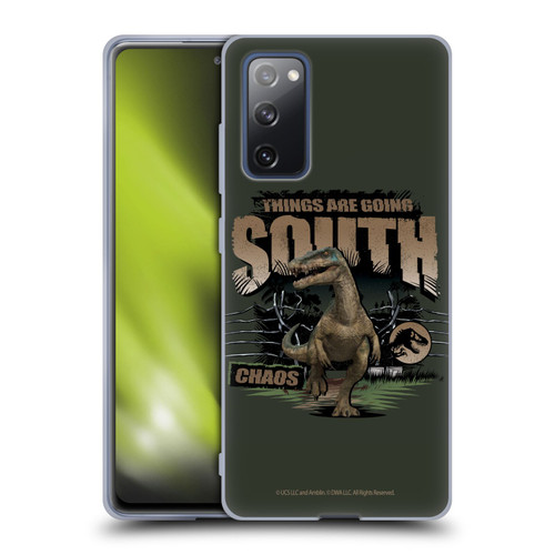 Jurassic World: Camp Cretaceous Dinosaur Graphics Things Are Going South Soft Gel Case for Samsung Galaxy S20 FE / 5G