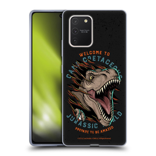 Jurassic World: Camp Cretaceous Dinosaur Graphics Welcome Soft Gel Case for Samsung Galaxy S10 Lite