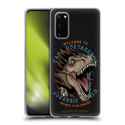 Jurassic World: Camp Cretaceous Dinosaur Graphics Welcome Soft Gel Case for Samsung Galaxy S20 / S20 5G