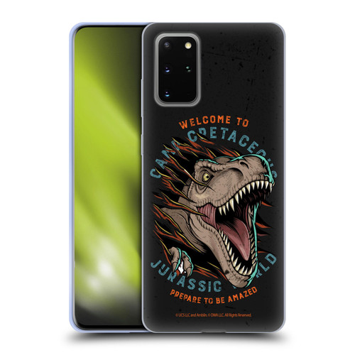 Jurassic World: Camp Cretaceous Dinosaur Graphics Welcome Soft Gel Case for Samsung Galaxy S20+ / S20+ 5G