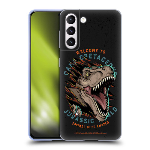 Jurassic World: Camp Cretaceous Dinosaur Graphics Welcome Soft Gel Case for Samsung Galaxy S21 5G