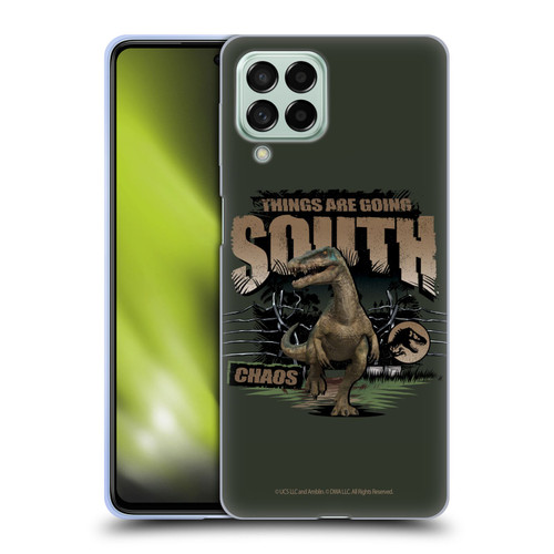 Jurassic World: Camp Cretaceous Dinosaur Graphics Things Are Going South Soft Gel Case for Samsung Galaxy M53 (2022)