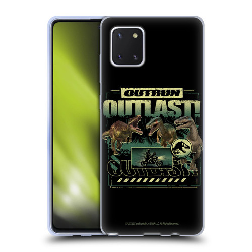 Jurassic World: Camp Cretaceous Dinosaur Graphics Outlast Soft Gel Case for Samsung Galaxy Note10 Lite