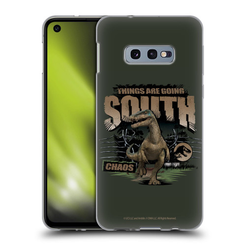 Jurassic World: Camp Cretaceous Dinosaur Graphics Things Are Going South Soft Gel Case for Samsung Galaxy S10e