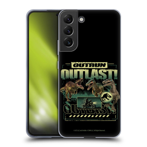 Jurassic World: Camp Cretaceous Dinosaur Graphics Outlast Soft Gel Case for Samsung Galaxy S22+ 5G