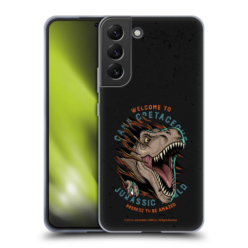 Jurassic World: Camp Cretaceous Dinosaur Graphics Welcome Soft Gel Case for Samsung Galaxy S22+ 5G