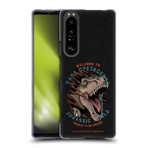 Jurassic World: Camp Cretaceous Dinosaur Graphics Welcome Soft Gel Case for Sony Xperia 1 III