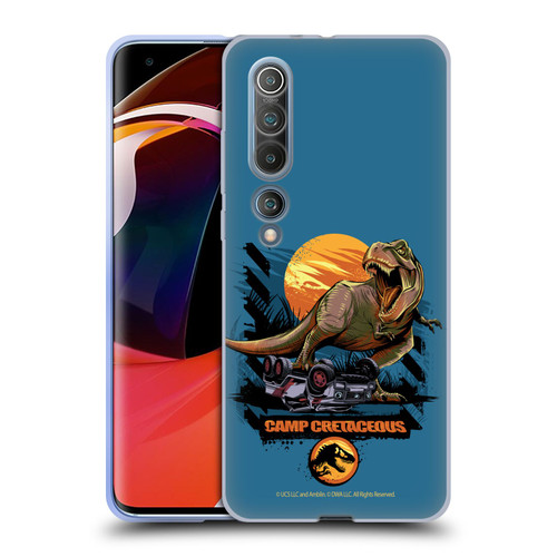 Jurassic World: Camp Cretaceous Dinosaur Graphics Blue Soft Gel Case for Xiaomi Mi 10 5G / Mi 10 Pro 5G
