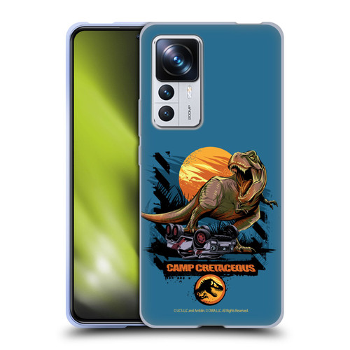 Jurassic World: Camp Cretaceous Dinosaur Graphics Blue Soft Gel Case for Xiaomi 12T Pro
