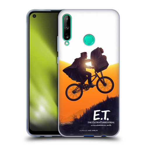E.T. Graphics Riding Bike Sunset Soft Gel Case for Huawei P40 lite E