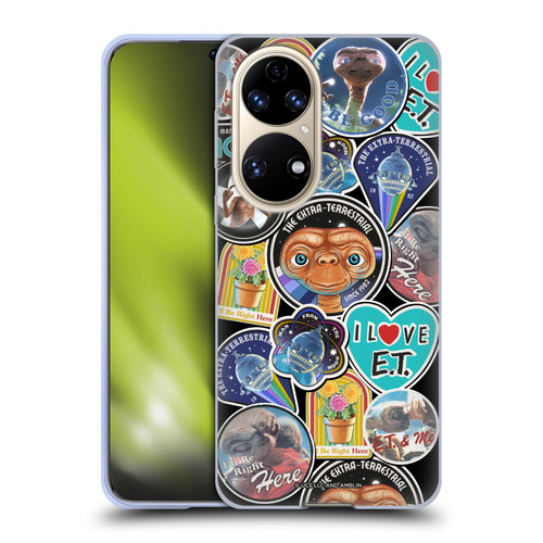 E.T. Graphics Sticker Prints Soft Gel Case for Huawei P50