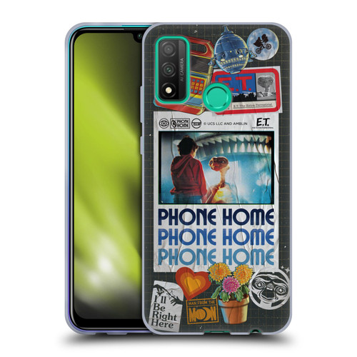 E.T. Graphics Phone Home Collage Soft Gel Case for Huawei P Smart (2020)