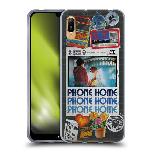 E.T. Graphics Phone Home Collage Soft Gel Case for Huawei Y6 Pro (2019)