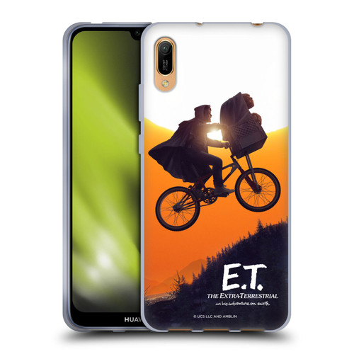 E.T. Graphics Riding Bike Sunset Soft Gel Case for Huawei Y6 Pro (2019)