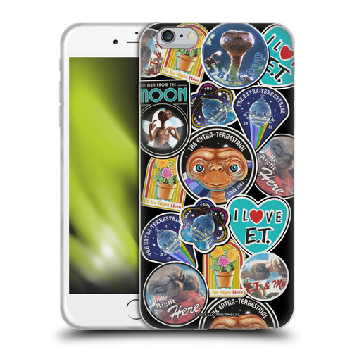 E.T. Graphics Sticker Prints Soft Gel Case for Apple iPhone 6 Plus / iPhone 6s Plus