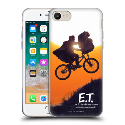 E.T. Graphics Riding Bike Sunset Soft Gel Case for Apple iPhone 7 / 8 / SE 2020 & 2022
