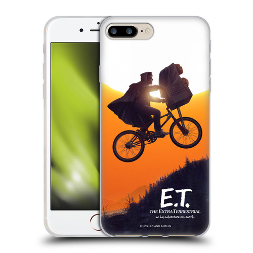 E.T. Graphics Riding Bike Sunset Soft Gel Case for Apple iPhone 7 Plus / iPhone 8 Plus