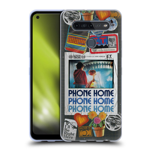 E.T. Graphics Phone Home Collage Soft Gel Case for LG K51S