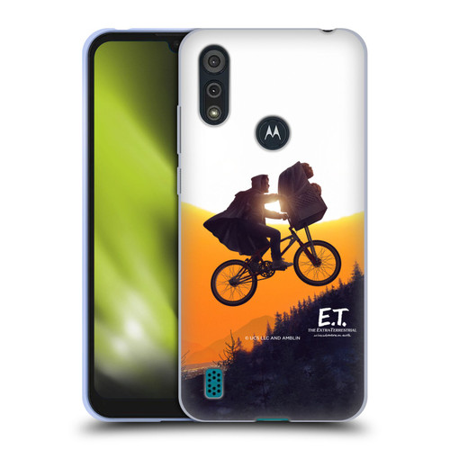 E.T. Graphics Riding Bike Sunset Soft Gel Case for Motorola Moto E6s (2020)