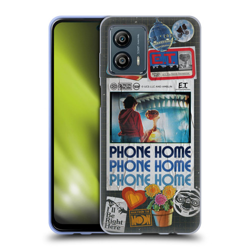 E.T. Graphics Phone Home Collage Soft Gel Case for Motorola Moto G53 5G