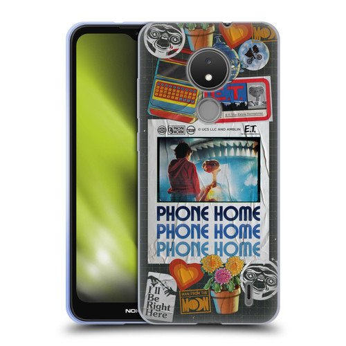 E.T. Graphics Phone Home Collage Soft Gel Case for Nokia C21