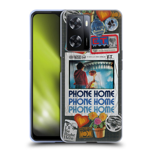 E.T. Graphics Phone Home Collage Soft Gel Case for OPPO A57s