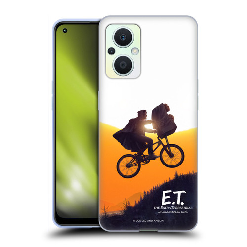 E.T. Graphics Riding Bike Sunset Soft Gel Case for OPPO Reno8 Lite