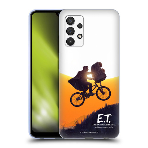 E.T. Graphics Riding Bike Sunset Soft Gel Case for Samsung Galaxy A32 (2021)