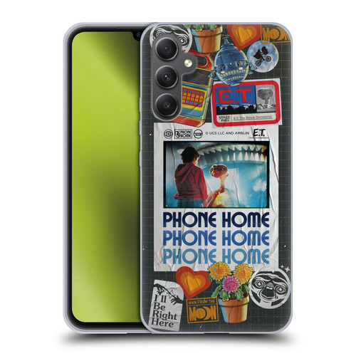 E.T. Graphics Phone Home Collage Soft Gel Case for Samsung Galaxy A34 5G