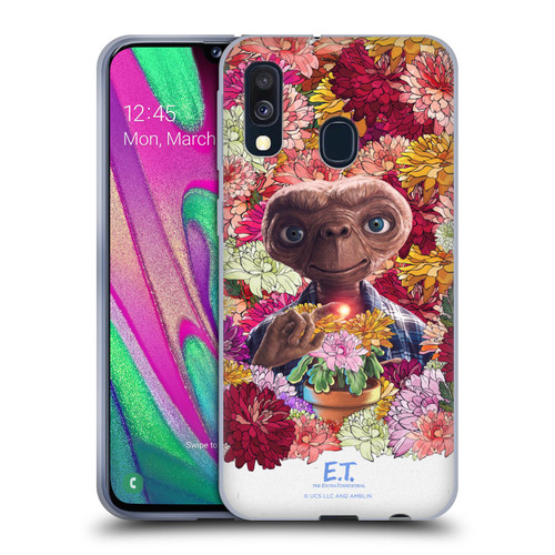 E.T. Graphics Floral Soft Gel Case for Samsung Galaxy A40 (2019)
