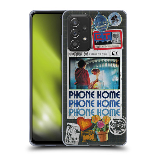 E.T. Graphics Phone Home Collage Soft Gel Case for Samsung Galaxy A52 / A52s / 5G (2021)