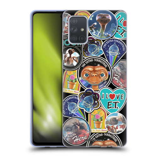 E.T. Graphics Sticker Prints Soft Gel Case for Samsung Galaxy A71 (2019)