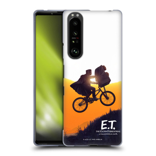 E.T. Graphics Riding Bike Sunset Soft Gel Case for Sony Xperia 1 III