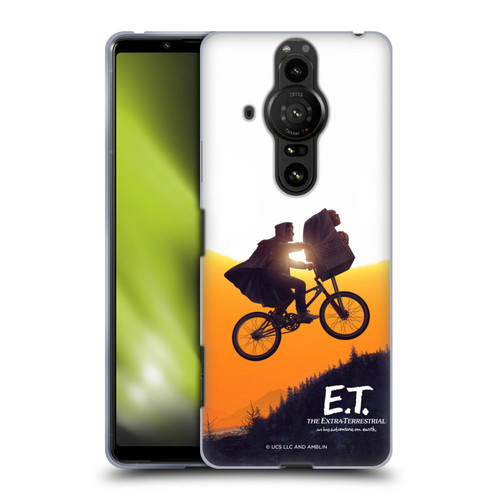 E.T. Graphics Riding Bike Sunset Soft Gel Case for Sony Xperia Pro-I
