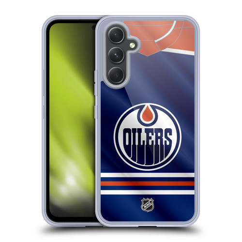 NHL Edmonton Oilers Jersey Soft Gel Case for Samsung Galaxy A54 5G