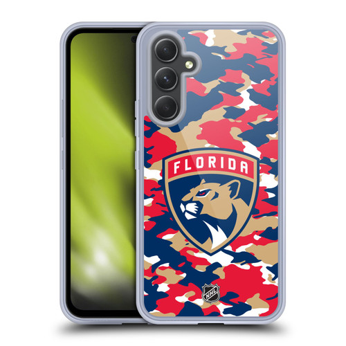 NHL Florida Panthers Camouflage Soft Gel Case for Samsung Galaxy A54 5G