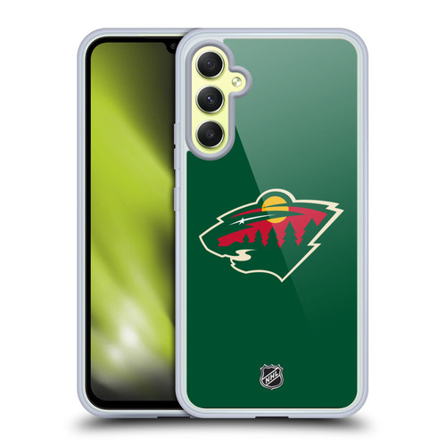 NHL Minnesota Wild Plain Soft Gel Case for Samsung Galaxy A34 5G