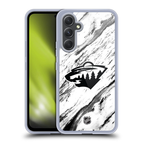 NHL Minnesota Wild Marble Soft Gel Case for Samsung Galaxy A54 5G