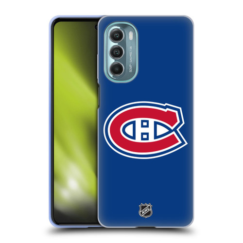 NHL Montreal Canadiens Plain Soft Gel Case for Motorola Moto G Stylus 5G (2022)