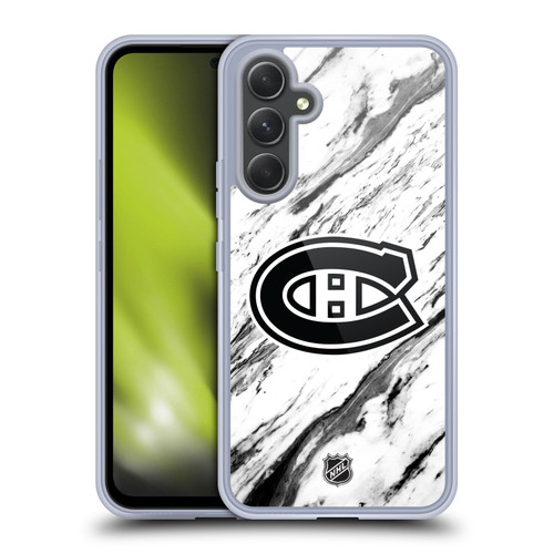 NHL Montreal Canadiens Marble Soft Gel Case for Samsung Galaxy A54 5G