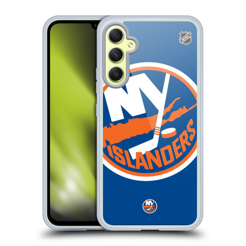 NHL New York Islanders Oversized Soft Gel Case for Samsung Galaxy A34 5G