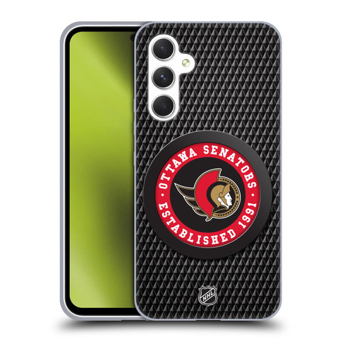 NHL Ottawa Senators Puck Texture Soft Gel Case for Samsung Galaxy A54 5G