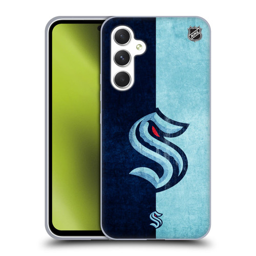 NHL Seattle Kraken Half Distressed Soft Gel Case for Samsung Galaxy A54 5G