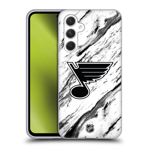 NHL St Louis Blues Marble Soft Gel Case for Samsung Galaxy A54 5G
