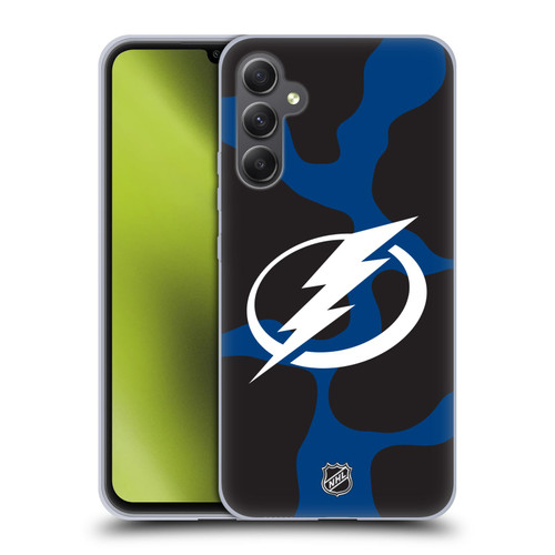 NHL Tampa Bay Lightning Cow Pattern Soft Gel Case for Samsung Galaxy A34 5G